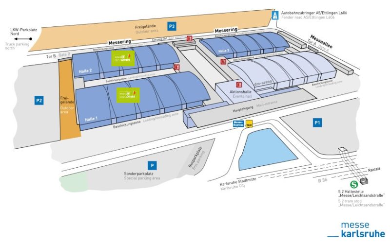 Overview plan of the exhibition grounds